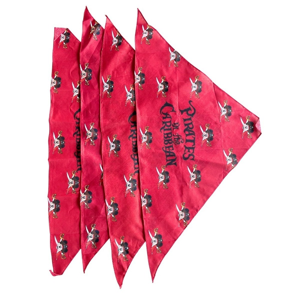 Disney Pirates of the Caribbean Cruise Pirate Bandana Handkerchief Scarf Bandana